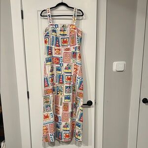 Vibrant Nautical Print Dress